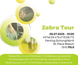 De 5 Juli treffe mer eis um 10:00 um Parking Schongfabrik an der Fiels